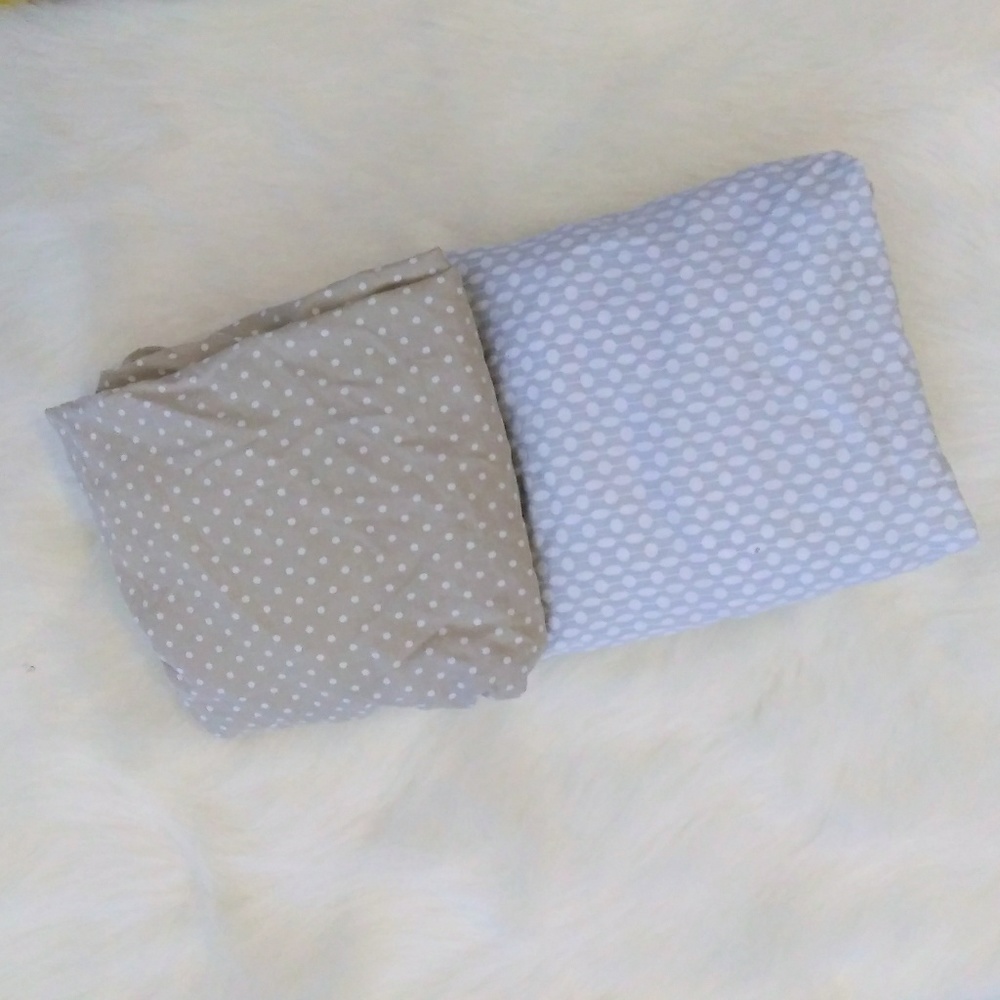 Two Crib Fitted Sheets